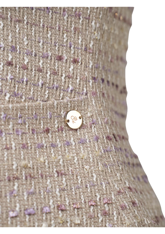 CBK Suits Cartier Tweed Suit Taupe