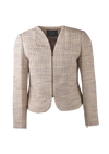 CBK Suits Cartier Zipper Tweed Suit Taupe