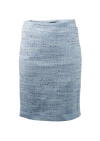 CBK Suits Cartier Zipper Tweed Suit Ocean Blue