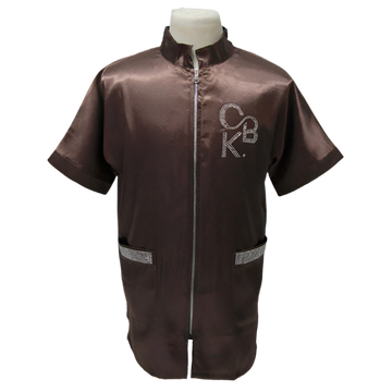 CBK Pet Care Grooming Jacket Brown Bling
