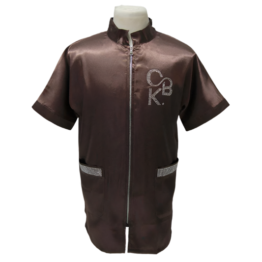 CBK Pet Care Grooming Jacket Brown Bling