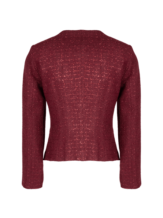 CBK Suits Nouveau Blazer Tweed Sparkle Bordeaux