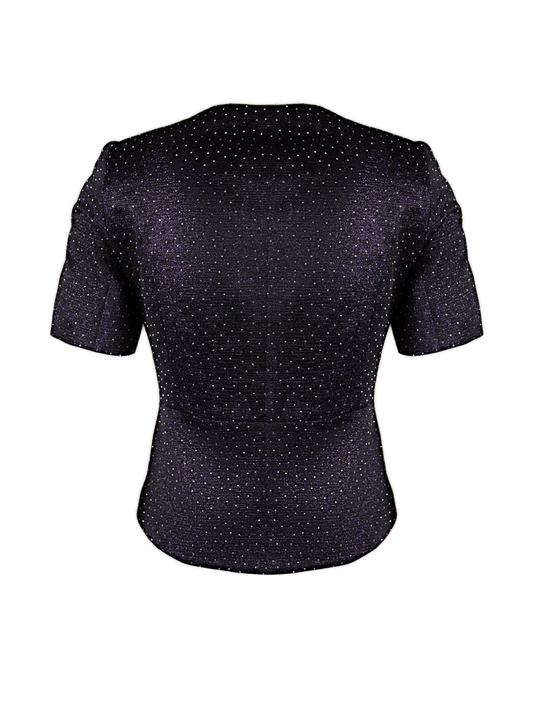 CBK Suits Bibi Blazer Purple With Rhinestone