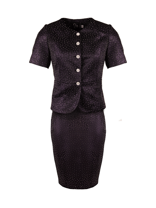 CBK Suits Bibi Suit Purple with Rhinestone