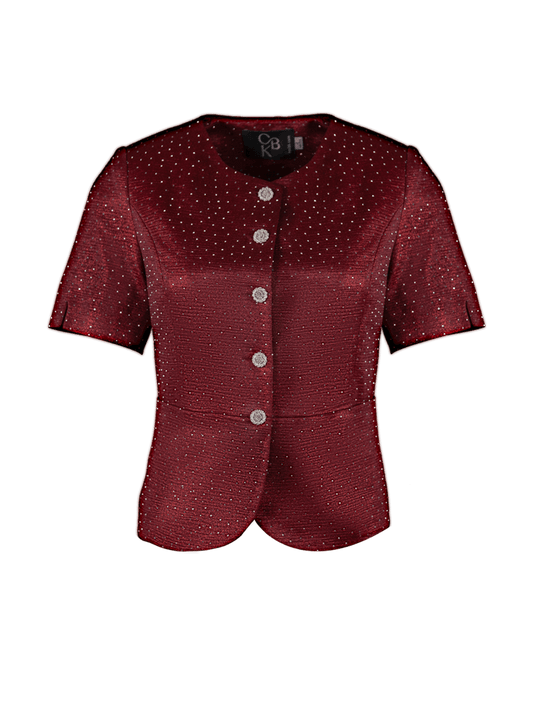 CBK Suits Bibi Blazer Red With Rhinestone