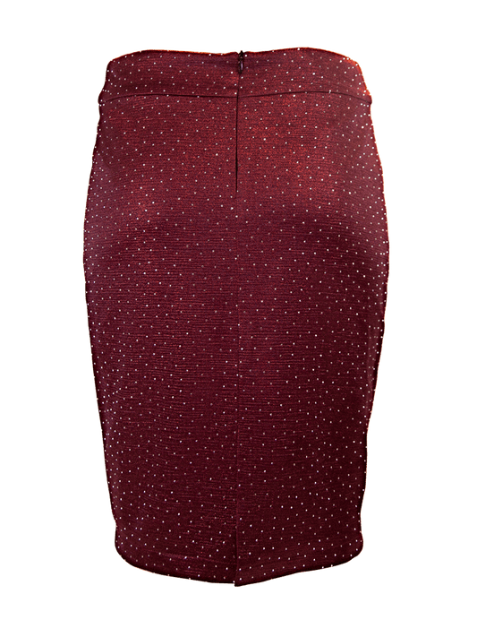 CBK Suits Bibi Skirt Red With Rhinestone