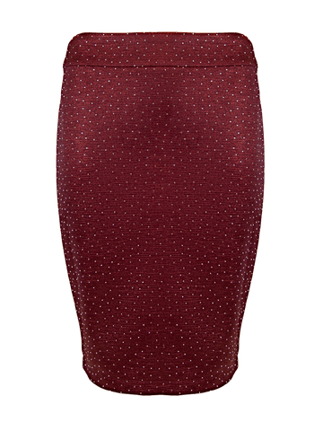 CBK Suits Bibi Skirt Red With Rhinestone