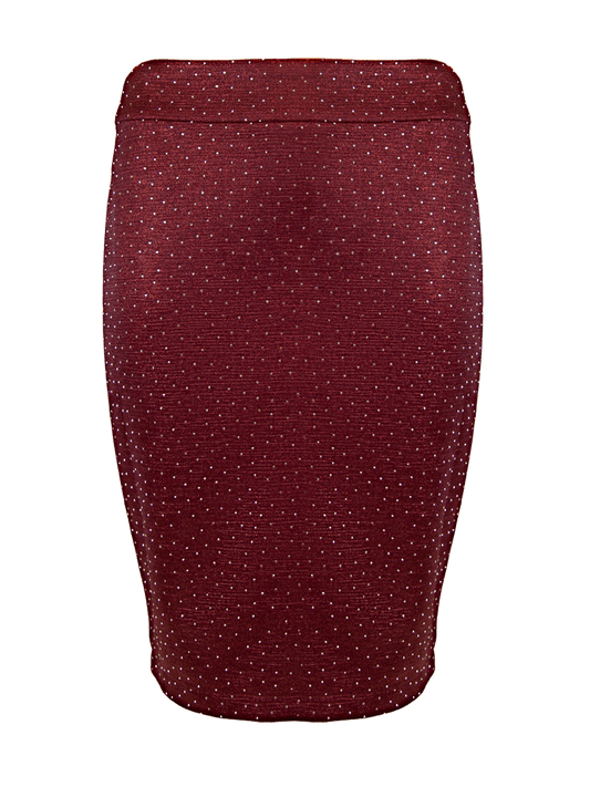 CBK Suits Bibi Skirt Red With Rhinestone