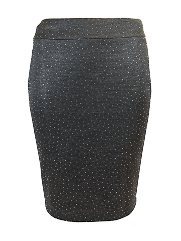 CBK Suits Icy Skirt Grey With Rhinestone