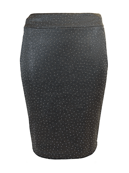 CBK Suits Icy Skirt Grey With Rhinestone