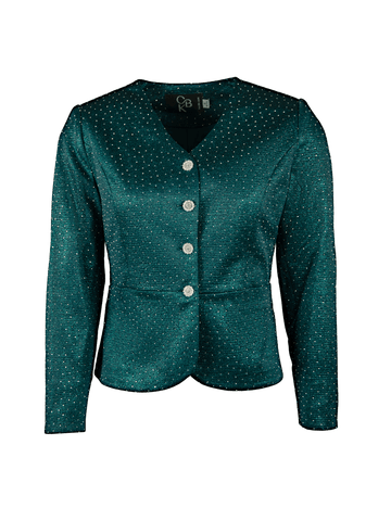 CBK Suits Icy Blazer Green with Rhinestone