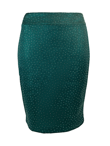 CBK Suits Icy Skirt Green With Rhinestone