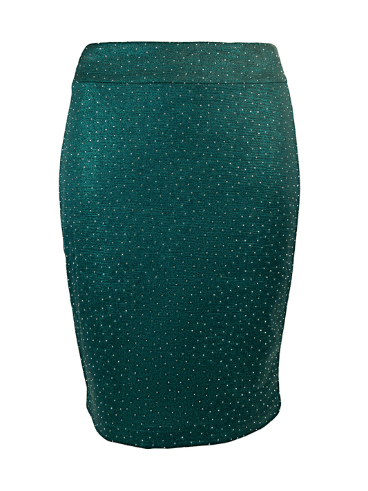 CBK Suits Icy Skirt Green With Rhinestone