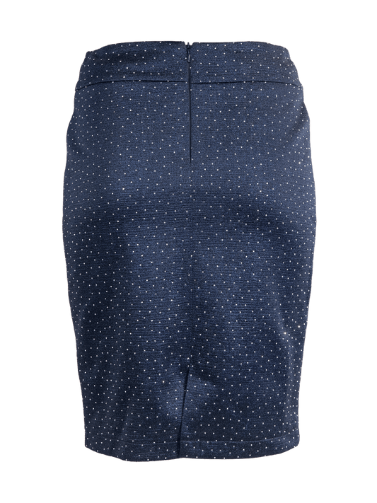 CBK Suits Icy Skirt Navy with Rhinestone