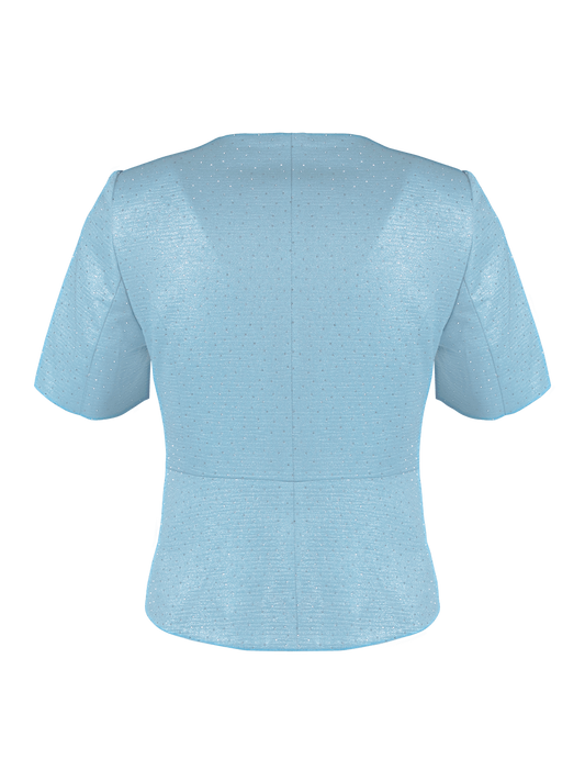CBK Suits Bibi Blazer Light Blue with Rhinestone