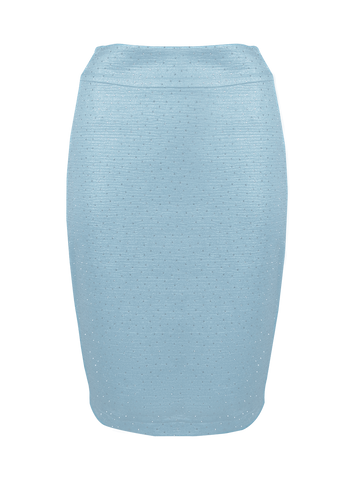 CBK Suits Bibi Skirt Light Blue with Rhinestone