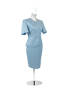 CBK Suits Bibi Short Sleeve Light Blue With Rhinestone