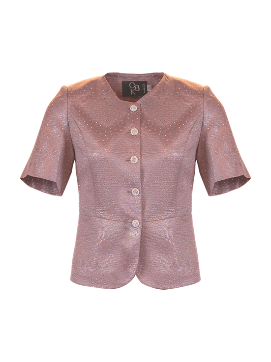 CBK Suits Bibi Blazer Light Pink with Rhinestone