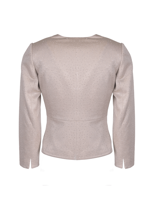 CBK Suits Icy Blazer Champagne with Rhinestone