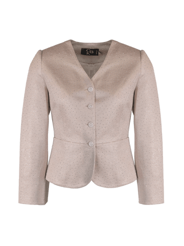 CBK Suits Icy Blazer Champagne with Rhinestone