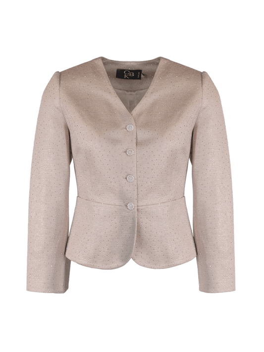CBK Suits Icy Blazer Champagne with Rhinestone
