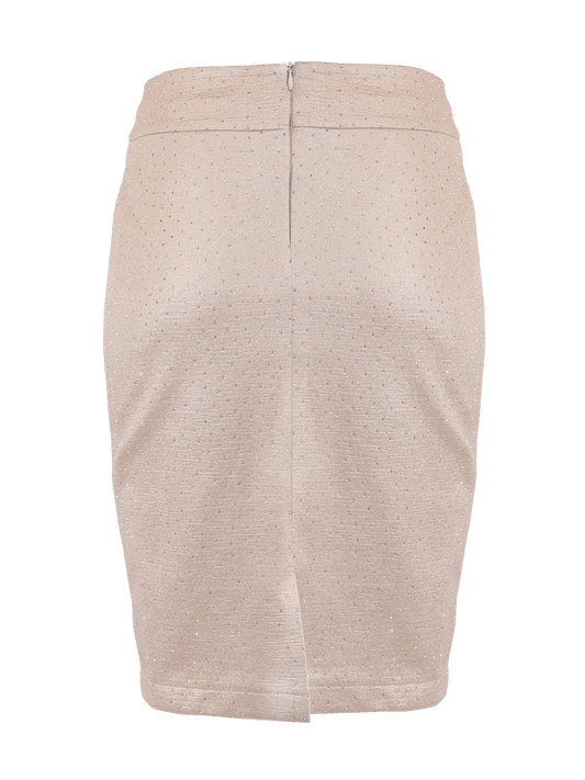 CBK Suits Icy Skirt Champagne with Rhinestone