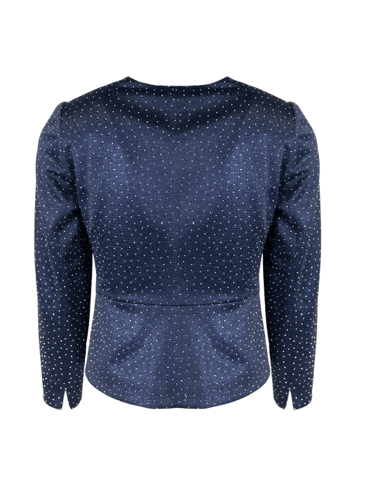 CBK Suits Icy Blazer Navy with Rhinestone