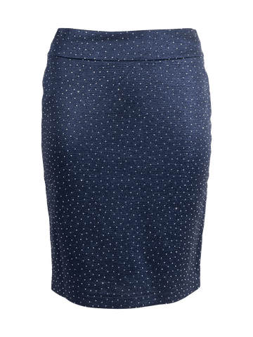 CBK Suits Icy Skirt Navy with Rhinestone