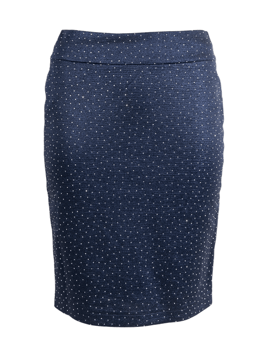 CBK Suits Icy Skirt Navy with Rhinestone