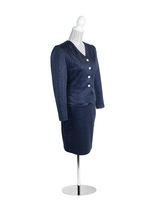 CBK Suits Icy Suit Navy with Rhinestone