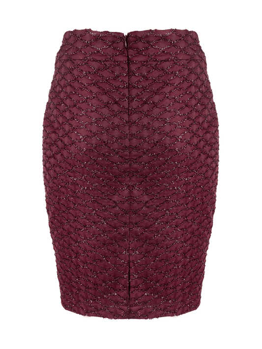 CBK Suits Nouveau Skirt Mesh Bordeaux