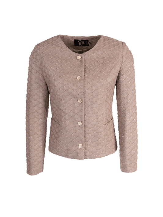 CBK Suits Nouveau Blazer Mesh Warm Beige