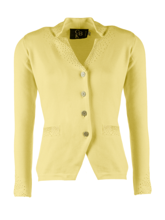 CBK Suits Evy Blazer Yellow - Knitwear