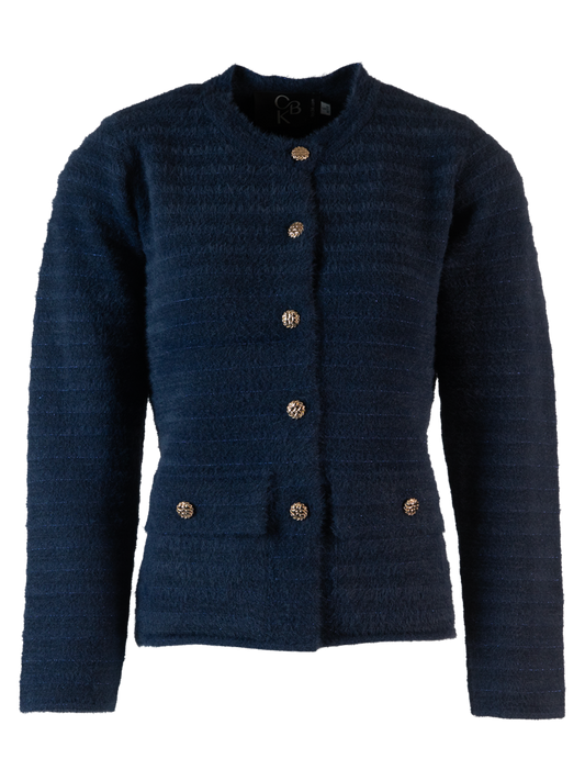 CBK Suits MeMe Blazer Navy Blue - Knitwear
