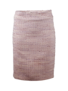 CBK Suits Cartier Zipper Tweed Skirt Cherry Blossom