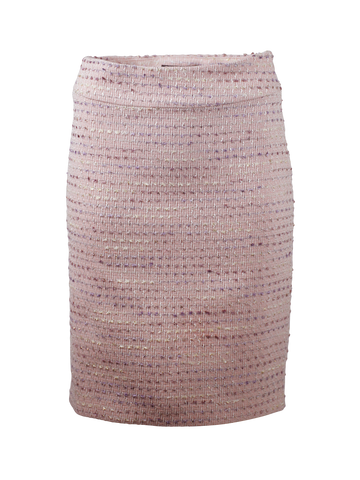 CBK Suits Cartier Zipper Tweed Skirt Cherry Blossom