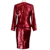 CBK Suits Erva sequin suit bordeaux