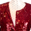 CBK Suits Erva sequin blazer bordeaux