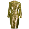 CBK Suits Erva sequin blazer lime