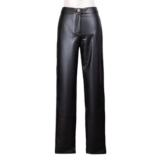 CBK Suits Leather look pants black