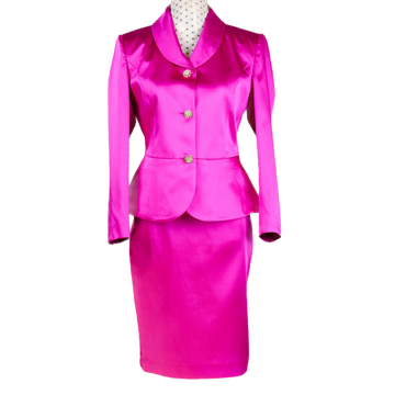 CBK Suits Marco satin skirt pink
