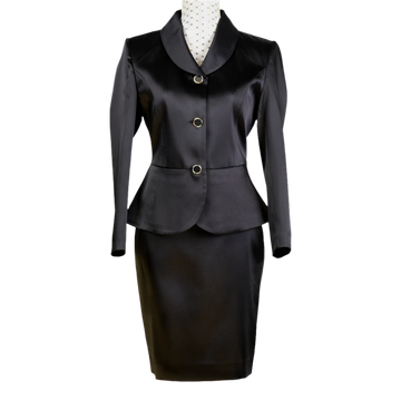 CBK Suits Marco satin skirt black
