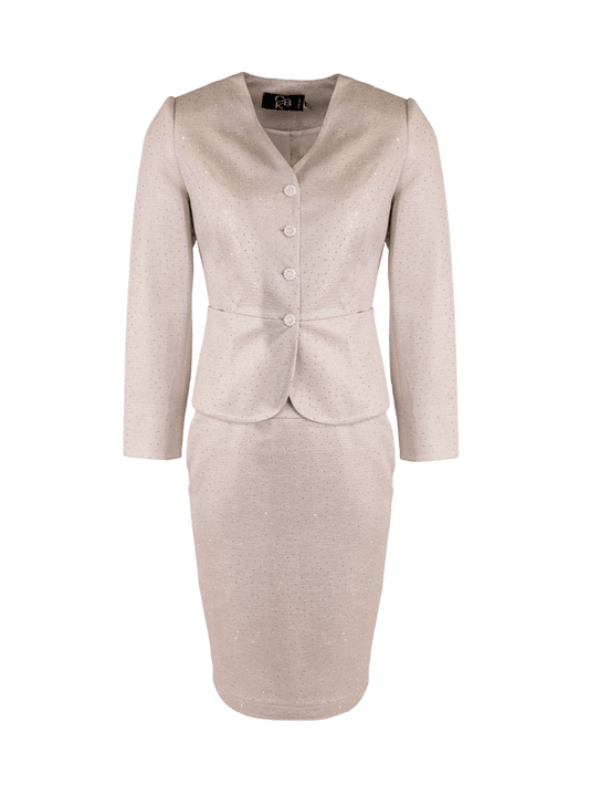CBK Suits Icy Suit Champagne with Rhinestone