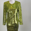 CBK Suits Erva sequin suit lime