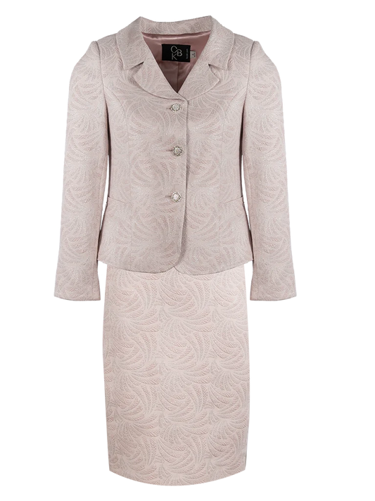 CBK Suits Chili Jaquard Suit Misty Rose